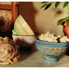 Load image into Gallery viewer, Asian Porcelain Textured Bowls Set of 5
