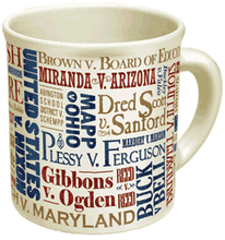 Load image into Gallery viewer, Great Supreme Court Cases Mug By The Unemployed Philosophers Guild
