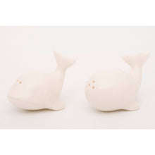 Load image into Gallery viewer, Whales Salt and Pepper Ceramic Set
