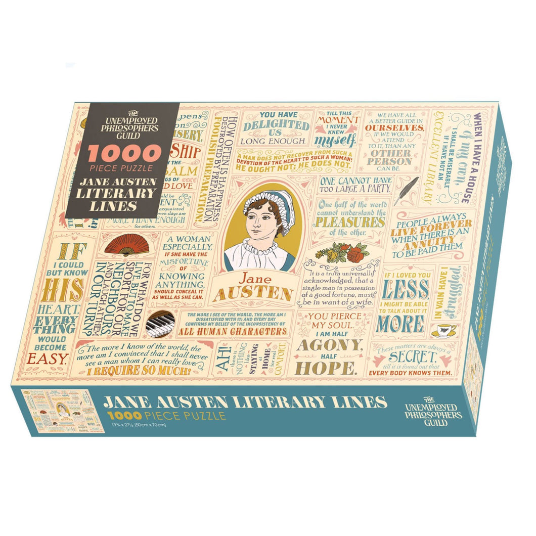 Jane Austen Jigsaw Puzzle 1000 Pieces - The Unemployed Philosophers Guild