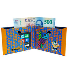 Load image into Gallery viewer, Mexican Wrestler Laminated Paper Wallet 11 x 8.5 cm - ByMexico
