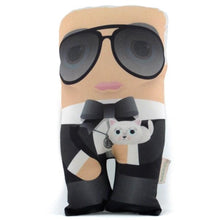 Load image into Gallery viewer, Fashion Designer Karl Lagerfeld Shaped Cushion 28cm - &quot;The Tukis&quot; - Huge Your Idols
