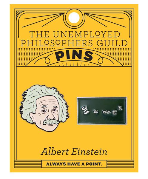 Albert Einstein Enamel Pin Set – Science & Genius Lapel Pins