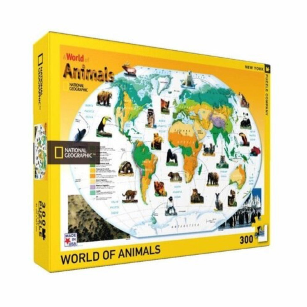 World of Animals - 300pc Jigsaw Puzzle by New York Puzzle Company