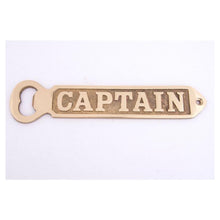 Load image into Gallery viewer, Captain&#39;s Bottle Opener Solid Brass 18cm
