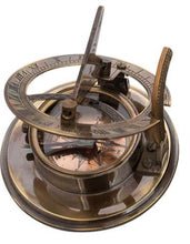 Load image into Gallery viewer, Solar Clock &amp; Compass Giftware - Elliot Bros. London Replica

