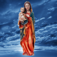 Load image into Gallery viewer, Blessed Mother Mary with Baby Jesus Statue 30cm
