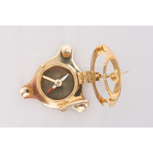 Load image into Gallery viewer, Brass Sundial Compass with Wooden Box

