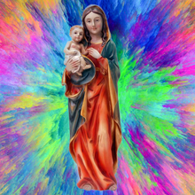 Load image into Gallery viewer, Blessed Mother Mary with Baby Jesus Statue 30cm
