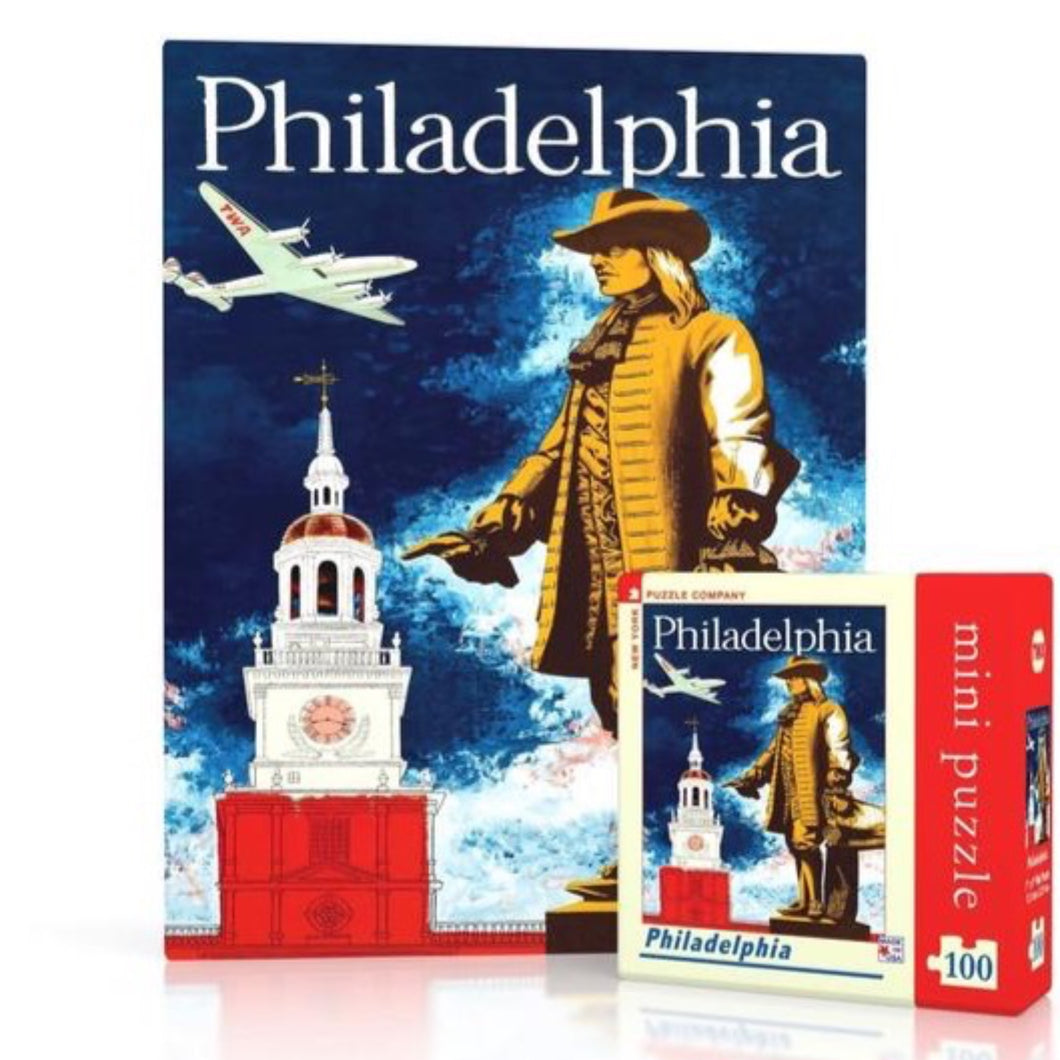 Philadelphia Mini 100 pieces Jigsaw Puzzle - New York Puzzle Company