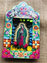 Load and play video in Gallery viewer, Our Lady of Guadalupe Shrine with Angels 26cm - Mexican Folk Art
