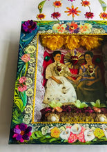Load and play video in Gallery viewer, The Two Fridas Altar Hanging Box 50cm &#39; - Handcrafted Mexican Folk Art
