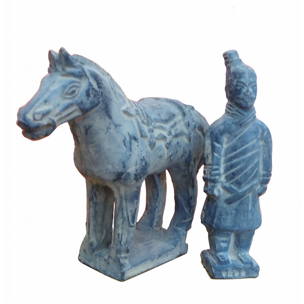 Terracotta Warrior and Horse Replica Home Decor