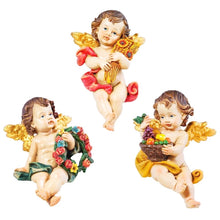 Load image into Gallery viewer, Set of 3 Angels Figurines Shelf Sitting Resin 9cm
