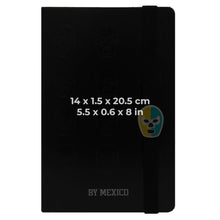 Load image into Gallery viewer, Mexican Wrestling 21cm Notebook Black - ByMexico

