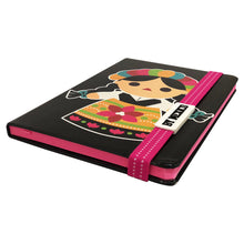 Load image into Gallery viewer, Mexican Maria Notebook 21cm Black - ByMexico
