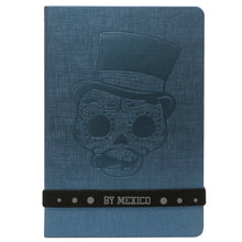 Load image into Gallery viewer, Blue Mexican Catrin 21cm Notebook - ByMexico
