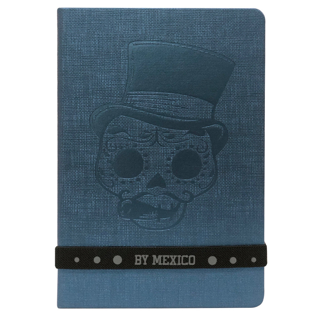 Blue Mexican Catrin 21cm Notebook - ByMexico