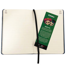 Load image into Gallery viewer, Blue Mexican Catrin 21cm Notebook - ByMexico
