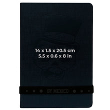 Load image into Gallery viewer, Blue Mexican Catrin 21cm Notebook - ByMexico
