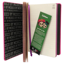 Load image into Gallery viewer, Pink Mexican Catrina 21cm Notebook - ByMexico
