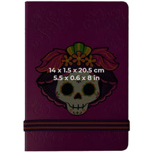 Load image into Gallery viewer, Pink Mexican Catrina 21cm Notebook - ByMexico
