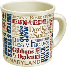 Load image into Gallery viewer, Great Supreme Court Cases Mug By The Unemployed Philosophers Guild
