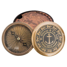 Load image into Gallery viewer, Victorian Compass with Leather Case - Ealing 1915 London Replica
