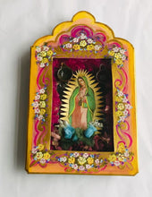 Load and play video in Gallery viewer, Our Lady of Guadalupe Shrine 26cm - Mexican Folk Art
