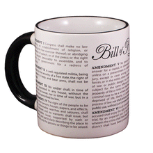 Load image into Gallery viewer, Set of 4 Disappearing Civil Liberties Mugs By The Unemployed Philosophers Guild
