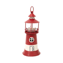 Load image into Gallery viewer, Red Lighthouse Candle Holder H19cm
