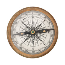Load image into Gallery viewer, Compass Mark Rose in Brass Ø:8cm
