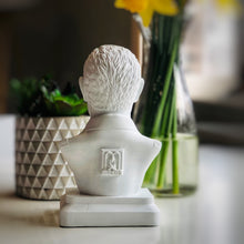 Load image into Gallery viewer, Charles de Gaulle Bust H20cm - White Handmade Alabaster and Plaster
