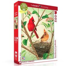 Load image into Gallery viewer, Northern Cardinals Jigsaw Puzzle 500 Pieces - New York Puzzle Company
