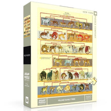 Load image into Gallery viewer, Feline Family Tree 500 Pieces Jigsaw Puzzle - The New York Puzzle Company
