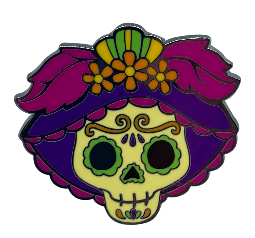 Mexican Catrina Day of the Death Pin Metal Badge - ByMexico