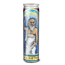 Load image into Gallery viewer, Socrates Glass Candle Home Decor Gift The Unemployed Philosophers Guild

