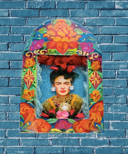 Load image into Gallery viewer, Frida Floral Shrine Diorama 28cm - Mexican Folk Art
