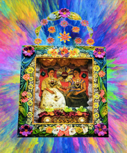 Load image into Gallery viewer, The Two Fridas Altar Hanging Box 50cm &#39; - Handcrafted Mexican Folk Art
