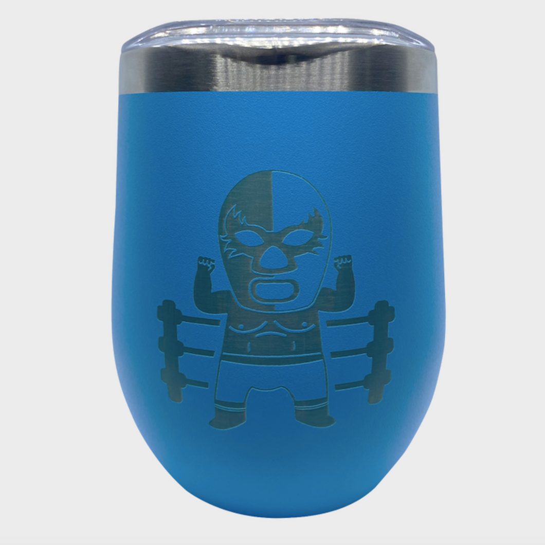 Mexican Lucha Libre Stainless Steel Insulated Tumbler – 350ml – Imported from Mexico