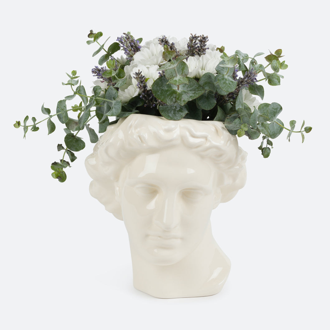 Greek God Apollo Ceramic Vase 20cm Home Decoration