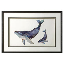 Load image into Gallery viewer, Framed Collage Picture of Whale with Baby 65x45cm Home Decoration
