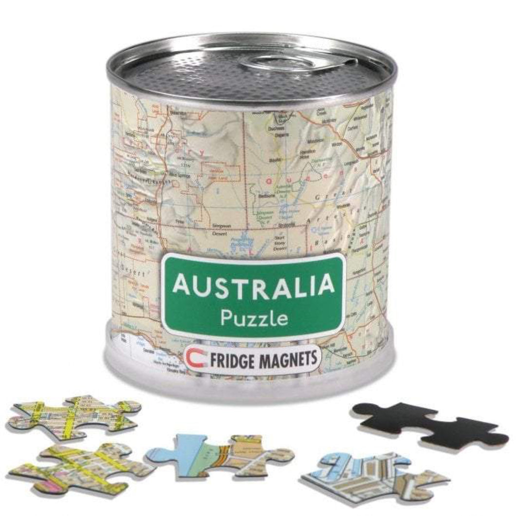 Australia Magnetic Puzzle 100 pieces Jigsaw in a Can