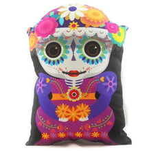 Load image into Gallery viewer, Mexican Catrina - Shaped Cushion 28cm
