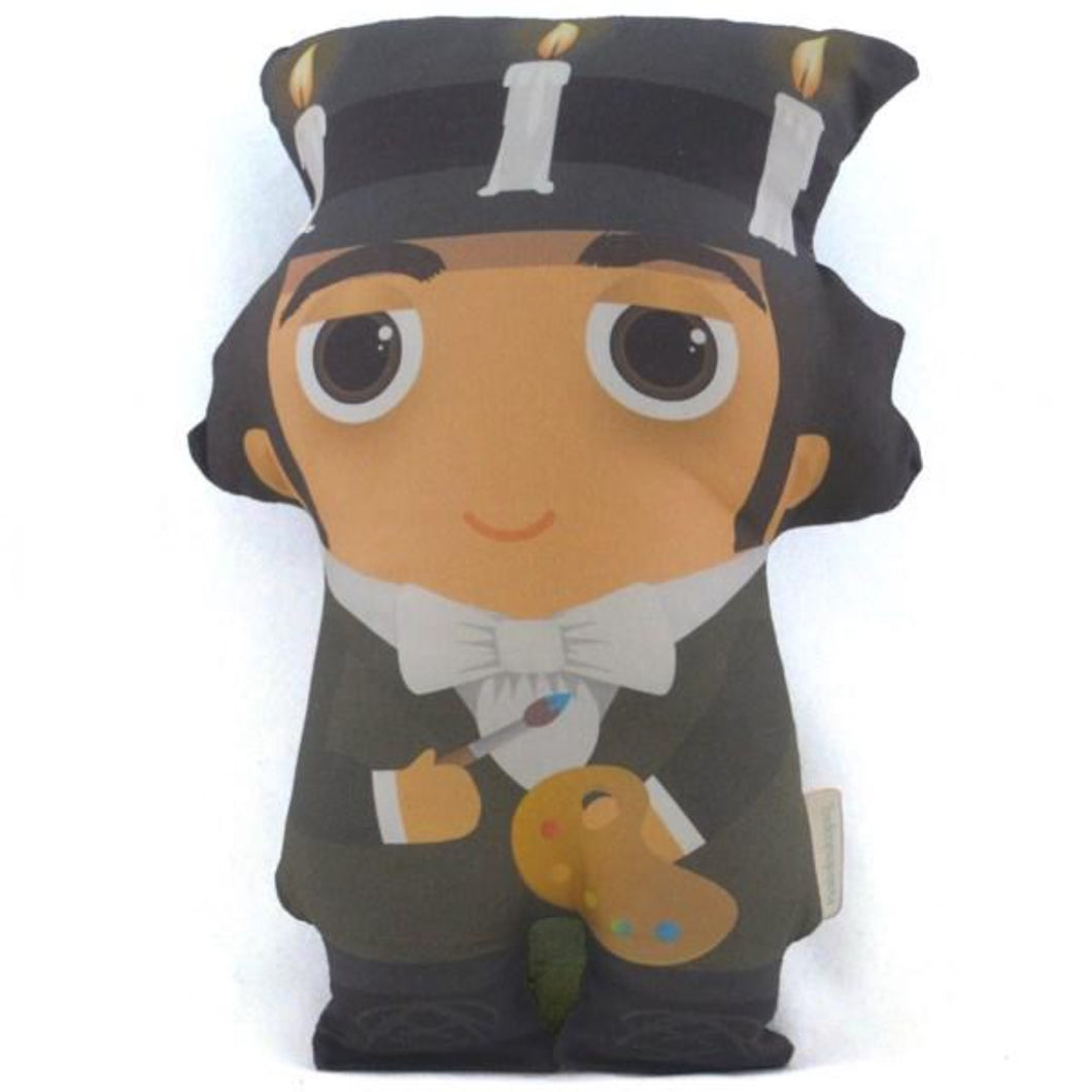 Francisco de Goya Painter Shaped Cushion 28cm