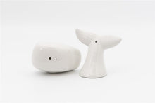 Load image into Gallery viewer, Whale Salt and Pepper Ceramic Set
