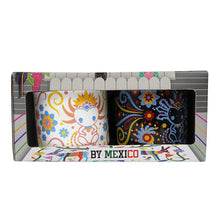 Load image into Gallery viewer, Coffee Enamel Mug Mexican Axolotls Set of 2 - ByMexico
