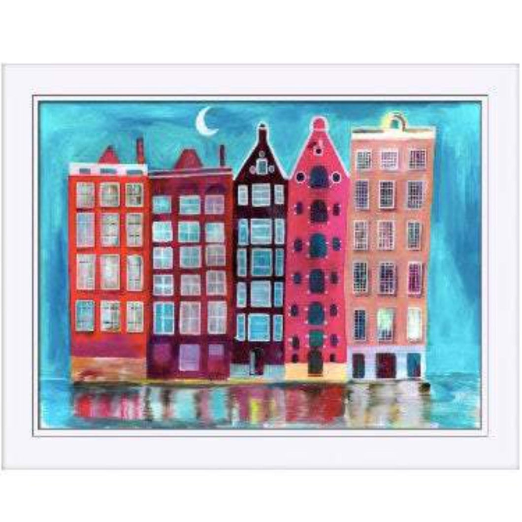 Holland Houses Full Colour Art Print A4. Art Home Decor