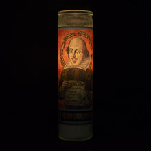 Load image into Gallery viewer, Set of 3 William Shakespeare Secular Saint Candles by The Unemployed Philosophers Guild
