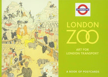 Load image into Gallery viewer, Set of 4 London Zoo Art for London Transport Book of Postcards

